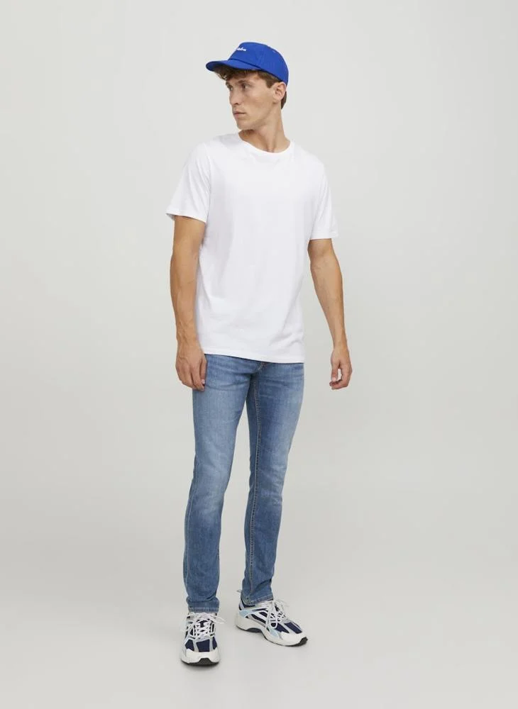 JACK & JONES  Mid Washed Slim Fit Jeans for Men | Best Price UAE